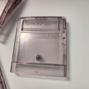 Game Boy Color GBC Clear Purple Cartridge
