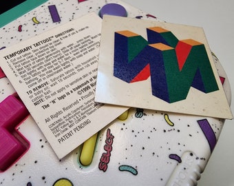 N64 NINTENDO 64 Tattooz Promo Item 1999 (Temporary Tattoo)