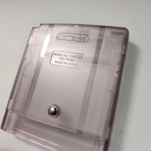 CGB-002 Game Boy Color Clear Purple Replacement Cartridge Shell Back