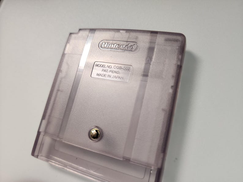 CGB-002 Game Boy Color Clear Purple Replacement Cartridge Shell Back