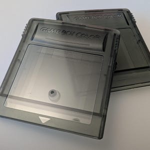 NEW Game Boy Color GBC Game Replacement Cartridge Shell Clear Black / Smoke