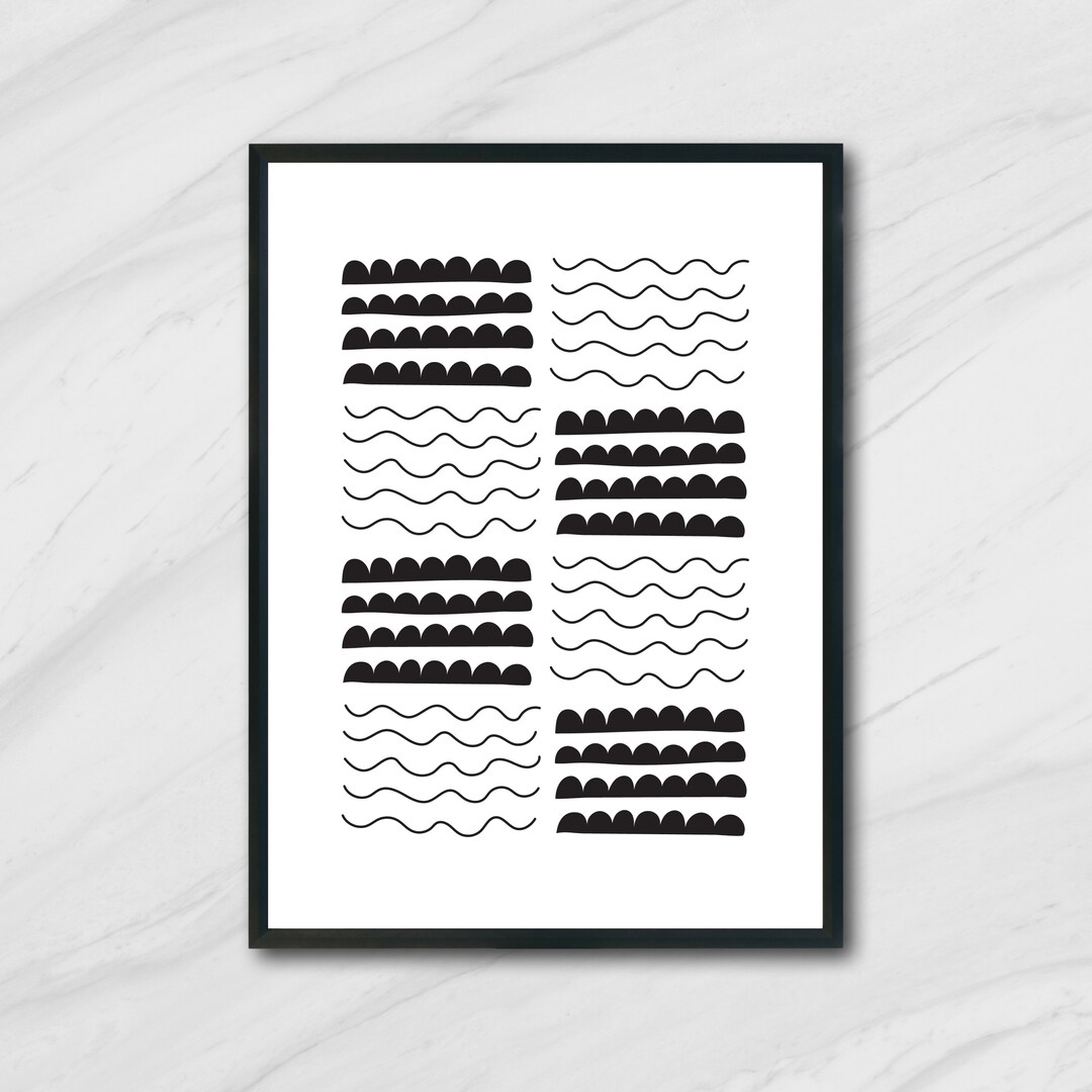 Modern Decorative, Printable Modern Wall Art, Minimal Abstract Art ...