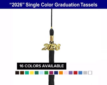Single Color Graduation Tassels - Many colors available