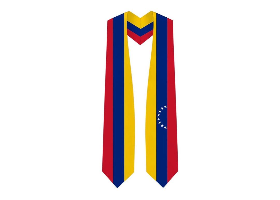 Countries Grad Colorful Ribbon International & Country Flag Graduation Stoles - Many Countries ...