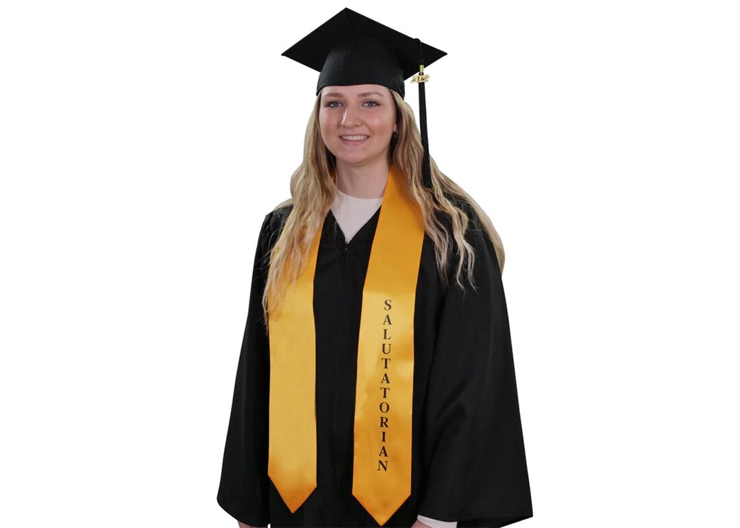 Salutatorian Graduation Stole - 2 Colors Available - Etsy