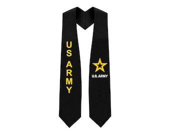 Black U.S. Army Stole - Veteran option