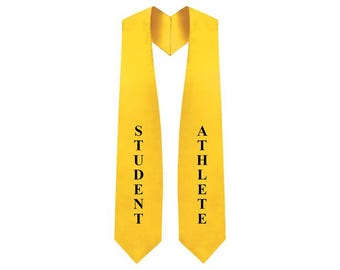 Student Athlete Graduation Stole - 2 Colors Available