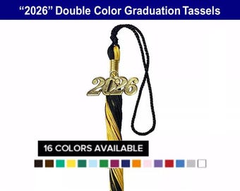 Double Color Graduation Tassels - Many colors available