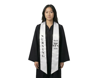 2026 BSN Nursing Graduation Stole with Trim