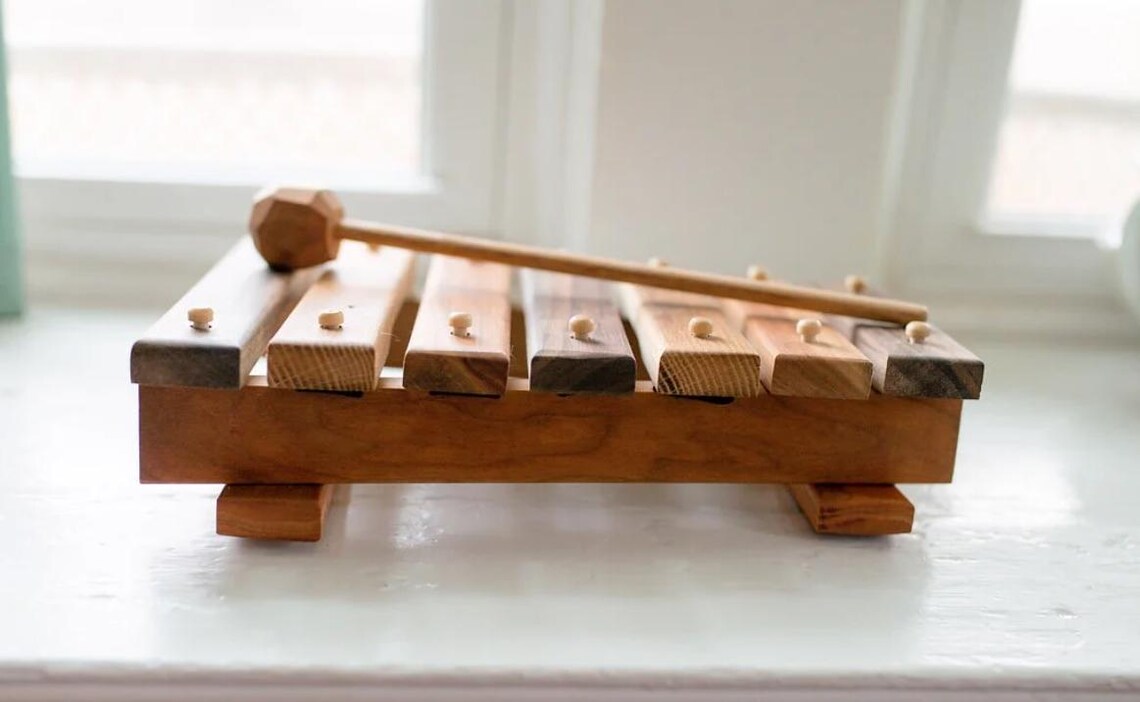 DIY TUTORİAL Xylophone Baby Instrument - Healthy Wooden Toy, 7 Keys ...