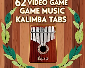 62 Video Game Kalimba Tabs: Easy Play Song Book (PDF Download)
