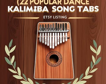 22 Popular Dance Kalimba Tabs: Easy Song Book (PDF Download)