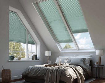 Custom Fit Pleated Window Shade: Linen, Dimout, Tulle Fabrics