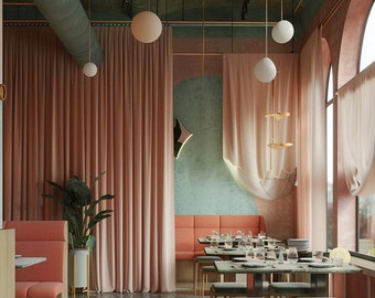 Custom Blackout Curtain Panel: Bedroom & Dining Room Window Valance