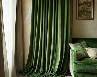 Velvet Drape Curtain-Silk Luxury Velvet Curtain,Elegant Curtain,Blackout,Custom,Theater-Stage Curtain,Cabin- Door Curtains, Backdrop,Valance