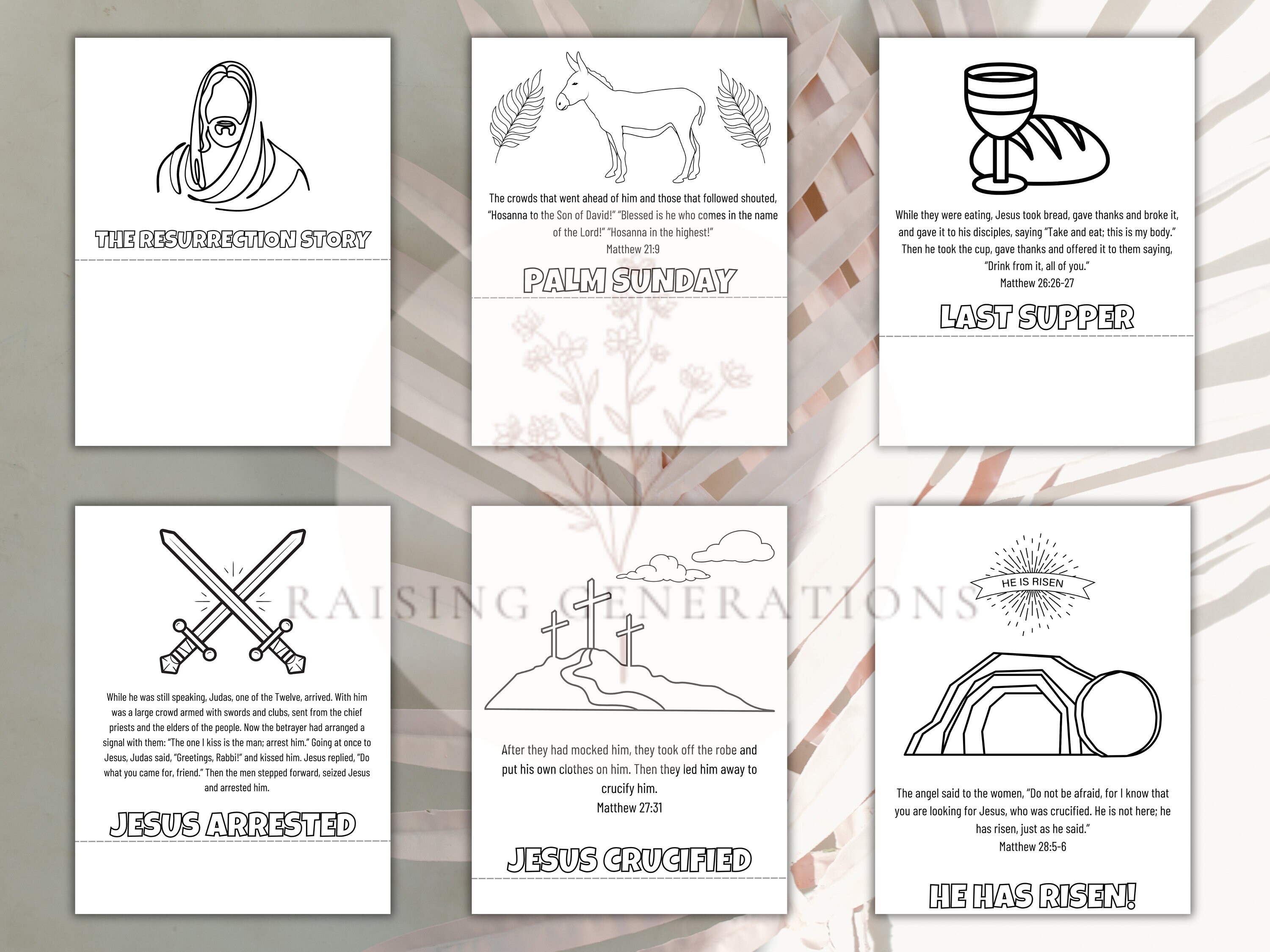 Printable Easter Story Craft Sunday School Easter Sunday Craft Jesus ...