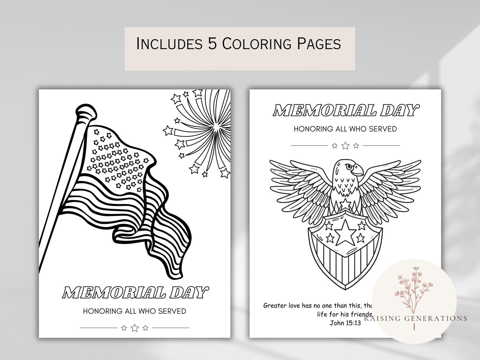 Christian Memorial Day Coloring Pages Memorial Day Craft Printable