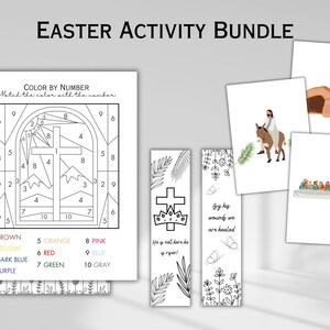 Druckbare christliche Osterspiele für Kinder, Sonntagsschule Ostergeschichte Aktivität Osterkorbfüller Digitaler Download Wortsuchlauf