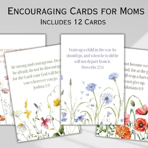 Ermutigende Karten für Mütter Bibel-Vers-Karten Homeschool Mom Lehrer Mom Geschenk Ermutigung Geschenk für Freundin Muttertagsgeschenk für sie