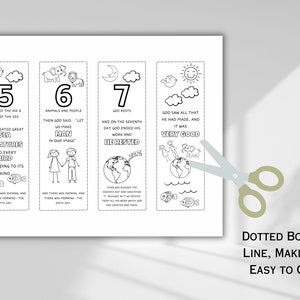 Days Of Creation Craft Coloring Bookmarks DIY Gift For Book Lovers days-of-creation-craft-coloring-bookmarks-diy-gift-for-book-lovers