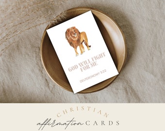 Kids Bible Affirmation Cards Affirmation Cards for Kids Christian Affirmation Cards Bible Verse Card Printable Motivational Cards Positivity