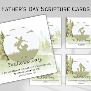 Abenteuer Vatertag Bibel Vers Karte Druckbar Vatertag Sonntag Schule Handwerk Geschenk von Kind Kirche Favor Geschenkanhänger für Papa Digitaler Download