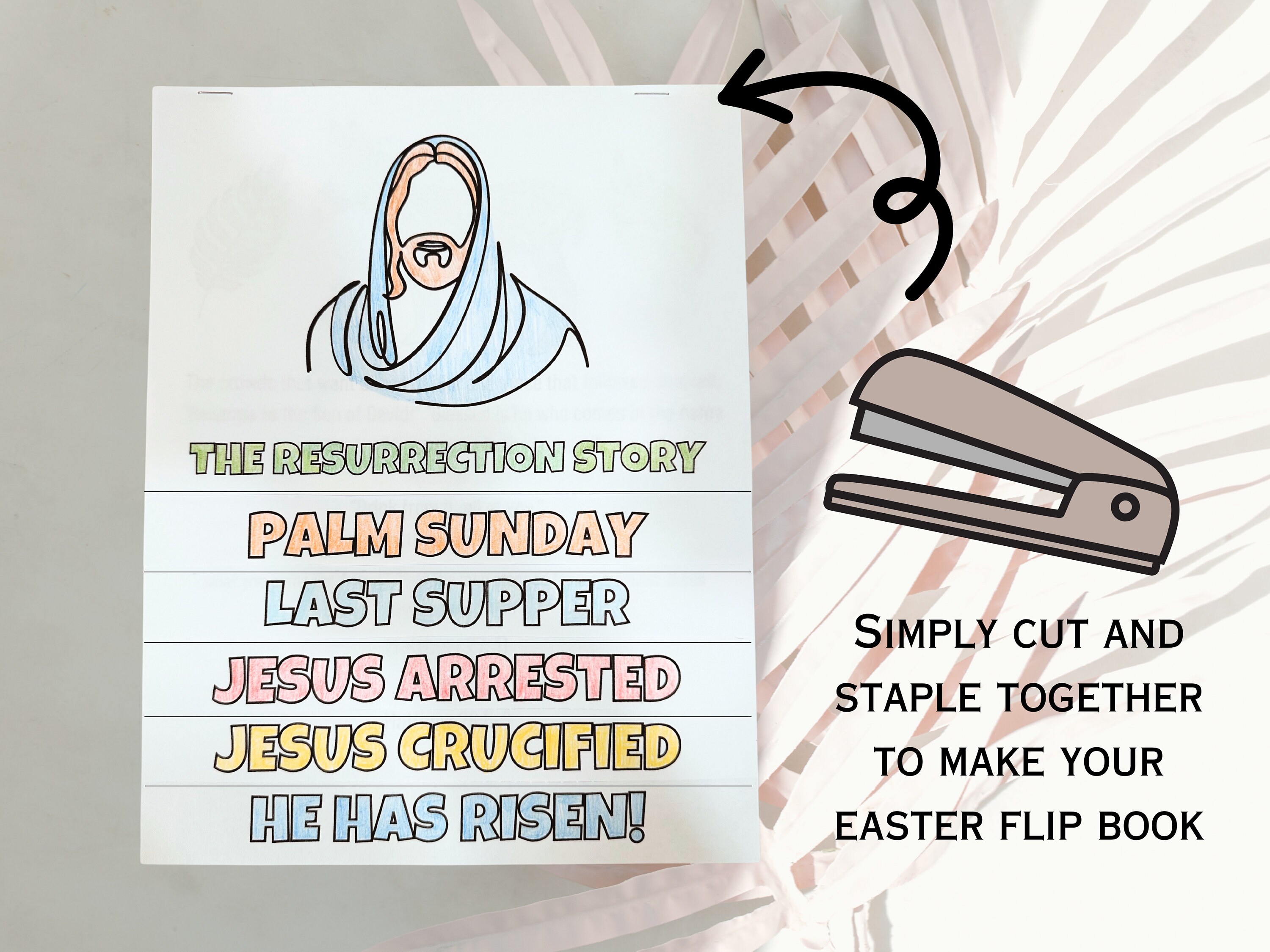Printable Easter Story Craft Sunday School Easter Sunday Craft Jesus ...