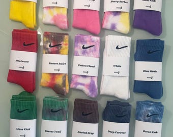 Hand Dyed Nike Dri-Fit Socks