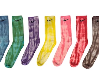 Hand Dyed Nike Dri-Fit Socks | Tie Dye