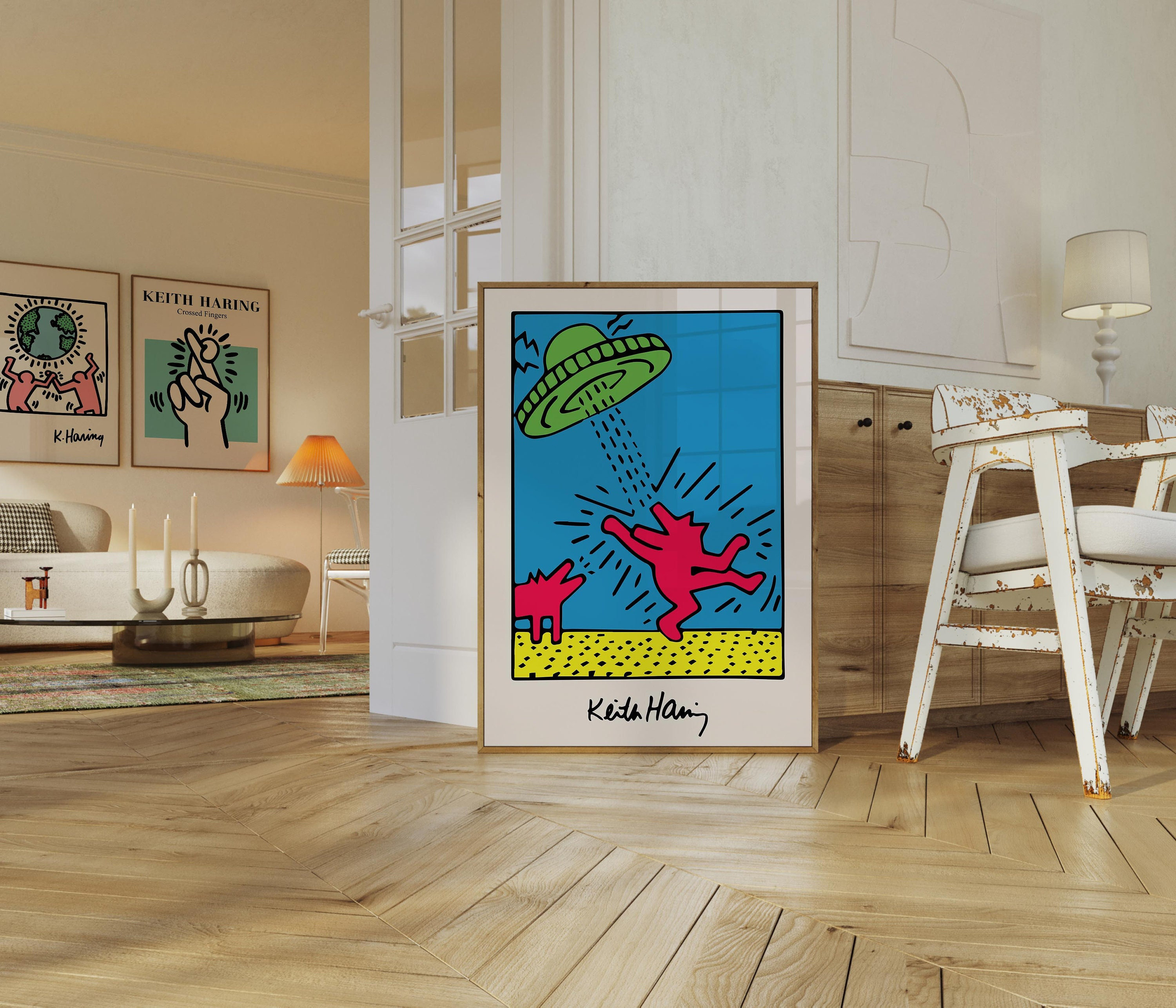 トップス Keith Haring AIDS DANCE-A-THON 1994 XL Keith Haring 1994 AIDS Dance-A-Thon Los Angeles Sports Arena