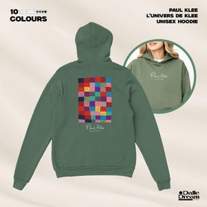 Paul Klee L&#39;univers De Klee Art Print Hoodie Top, Paul Klee Artists Inspired Unisex Heavy Blend Hoodie in Multiple Colors, Gift For Artist