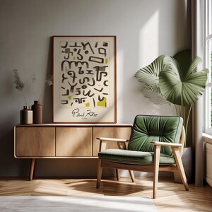 Paul Klee Gesetz Abstract Print, Playful Forms And Line Dynamics Poster, Modernist Icon Poster For The Home, Matte Paper Printed Wall Art.