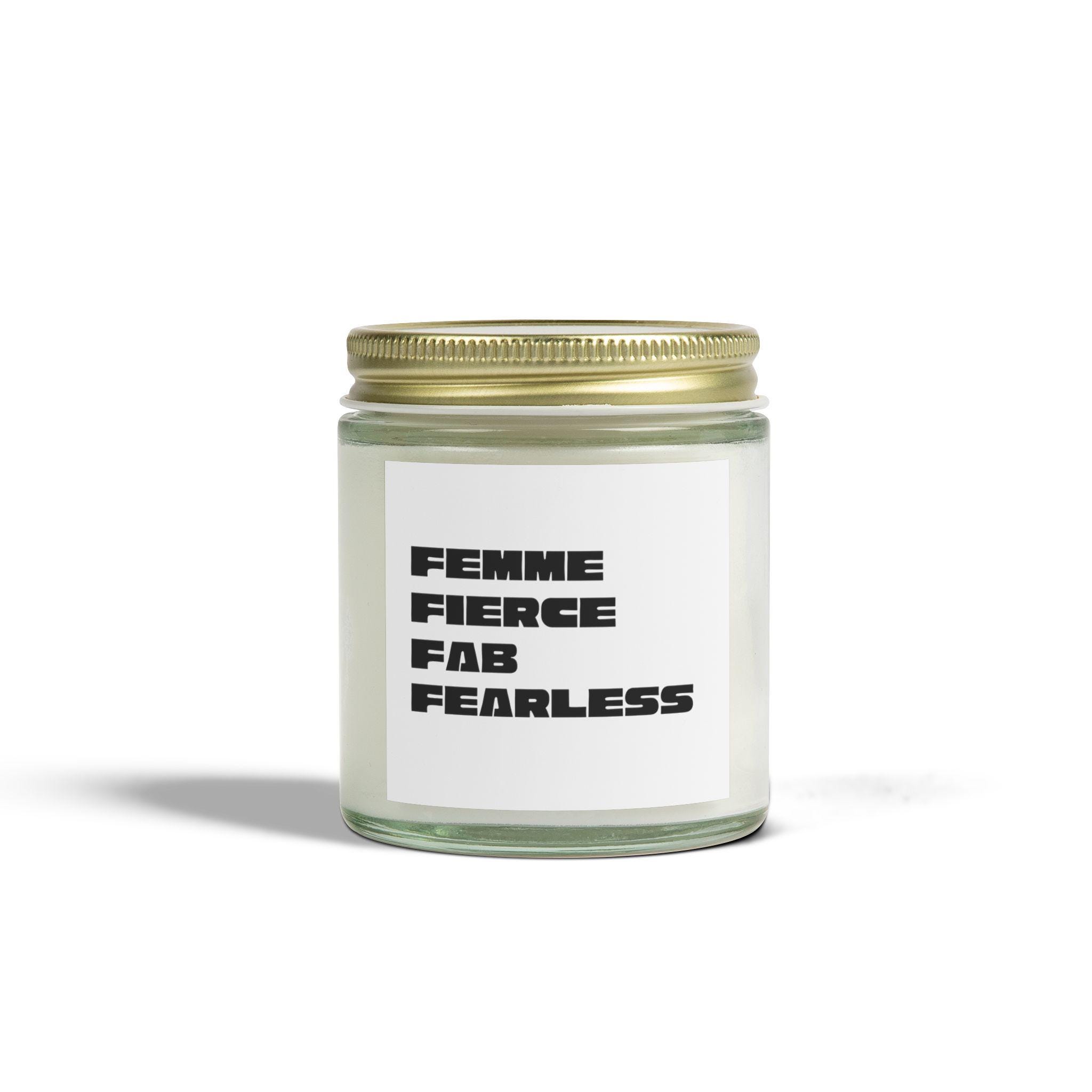 Fierce & Fabulous Scented Candles | Coconut Apricot Wax | Relaxing Gift | Home Decor | Self-Care | Women's Empowerment