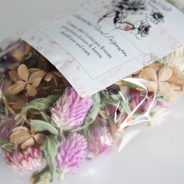Fragrance-Free Dried Floral Potpourri Unscented Floral Confetti Flower Confetti Flower Potpourri Dried Flowers
