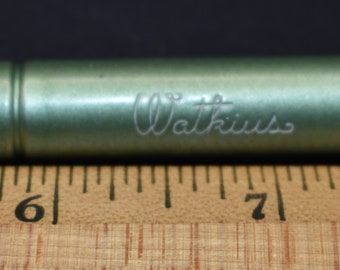 Vintage Watkius Face Powder Tube Dispenser, Metal