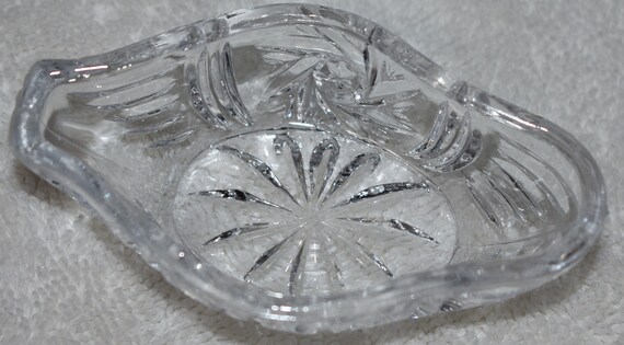 Vintage Clear Glass Swan Trinket Dish - image 8