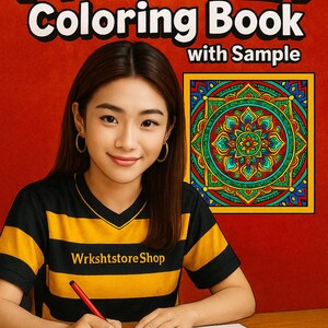 Mandala Coloring Book with Examples