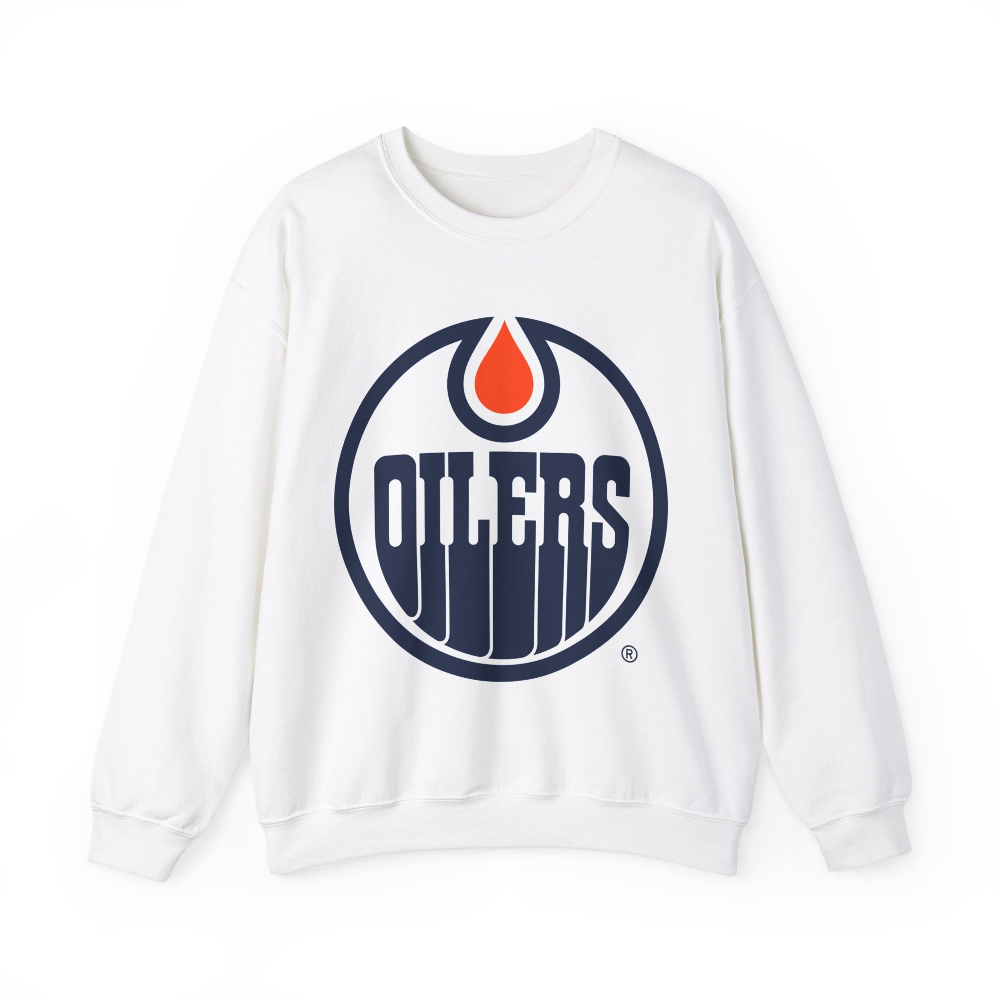 Edmonton Oilers Crewneck Sweater, NHL Fan Merchandise, Team Spirit