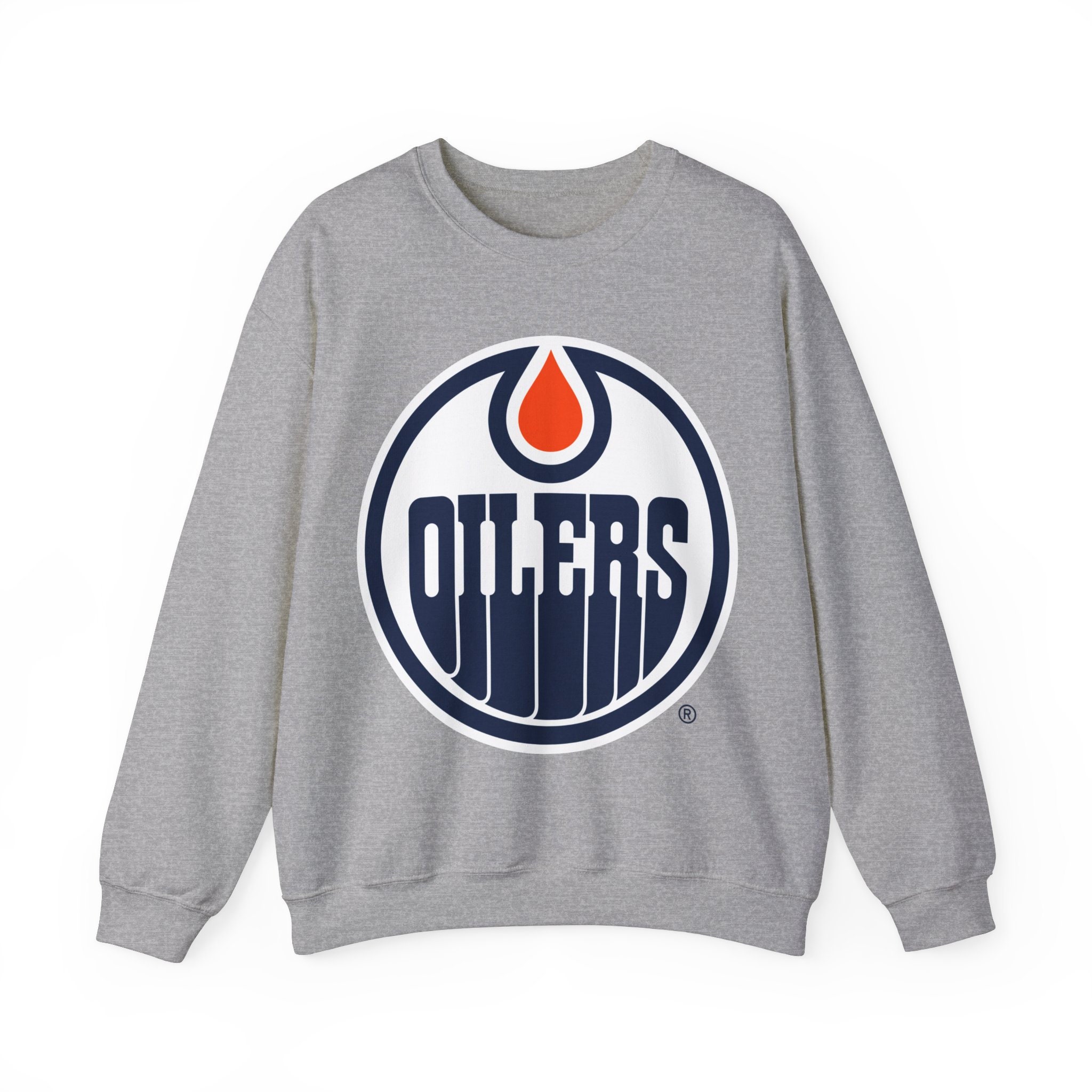 Edmonton Oilers Crewneck Sweater, NHL Fan Merchandise, Team Spirit