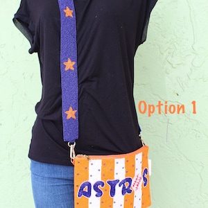 Astros Crossbody Set, Houston Astros Accessories, Purse Strap, Astros Crossbody Strap, Astros Bag Accessories, Beaded Astros Crossbody Strap