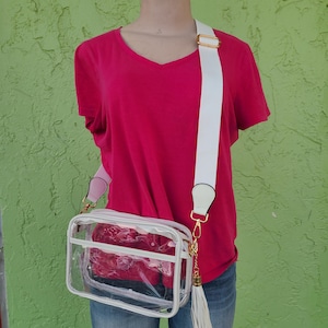 Sac à bandoulière Game Day, sacs transparents Gameday, accessoires Gameday, sacs stade transparents, sacs stade, sac transparent festival, sac transparent concert