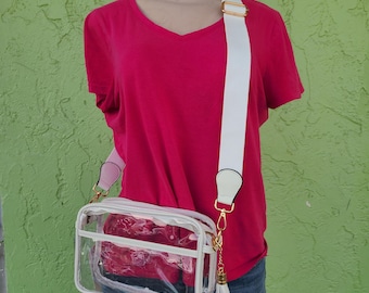 Game Day Crossbody Bag, Gameday clear bags, Gameday accessories, Clear Stadium Bags, Stadium bags, festival clear bag, concert clear bag