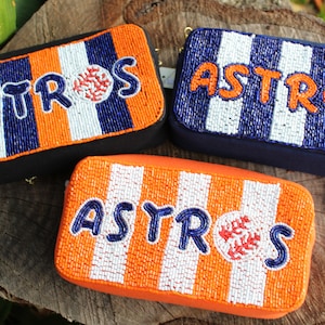 Bolso bandolera de los Houston Astros, accesorios de los Astros, bolso de mano de los Astros, bolso bandolera con cuentas de los Astros, Houston Astros, bolso de los Astros, cartera de los Astros