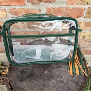 Bolso bandolera para el día del partido, bolsos transparentes para el día del partido, accesorios para el día del partido, bolsos transparentes para estadios, bolsos para estadios, bolso transparente para festivales, bolso transparente para conciertos imagen 18