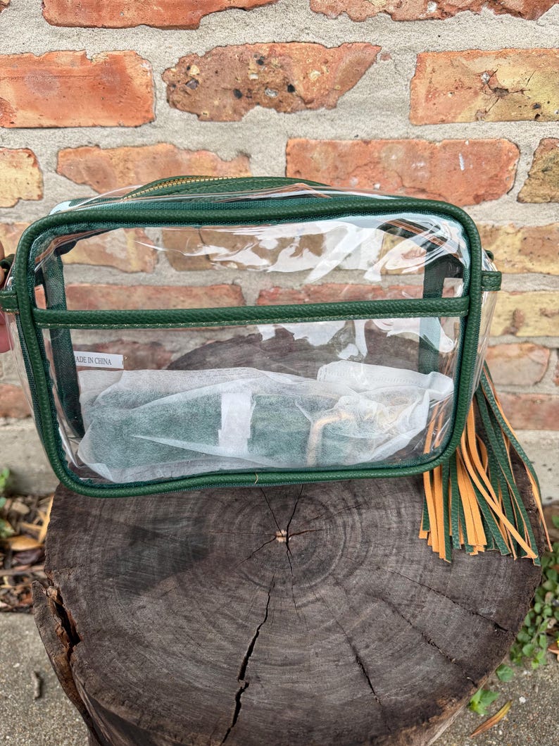 Bolso bandolera para el día del partido, bolsos transparentes para el día del partido, accesorios para el día del partido, bolsos transparentes para estadios, bolsos para estadios, bolso transparente para festivales, bolso transparente para conciertos imagen 18