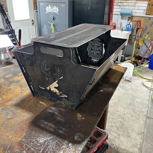 Collapsible Fire Pit with Cooktop DXF file