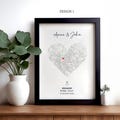 Engagement Print, Engagement Gift, Gift For Engaged Couple, Personalised Map Print, Engagement Gift For Her, Engagement Gifts product logo