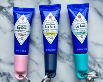 Jack Black Lip Balm - Lip Balm Holder - Chapstick Holder Keychain - Lip Balm Keeper - Lip Balm Keychain - Car Accessories - Cute Keychain
