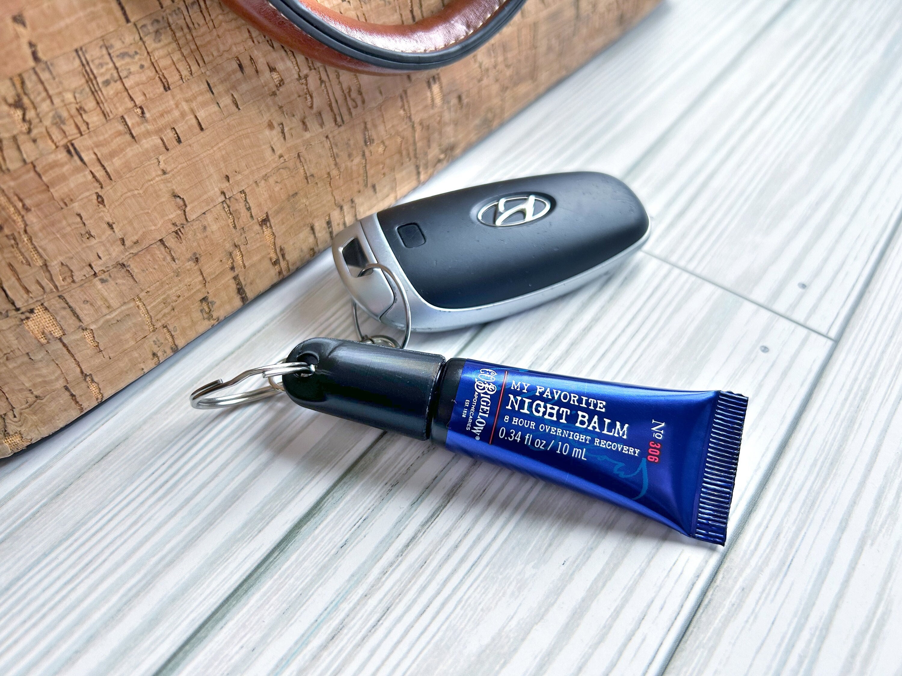 Bath and Body Works - Keychain for C.O. Bigelow Lip Gloss - Lip Balm Holder  - Chapstick Holder Keychain - Lip Balm Keeper -lip Balm Keychain