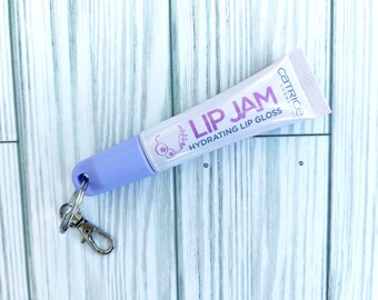 Gorra de llavero Lip Jam - Llavero de soporte Chapstick - Llavero Chapstick - Llavero de viaje - Organizador de bolsos - Accesorios de llavero labial